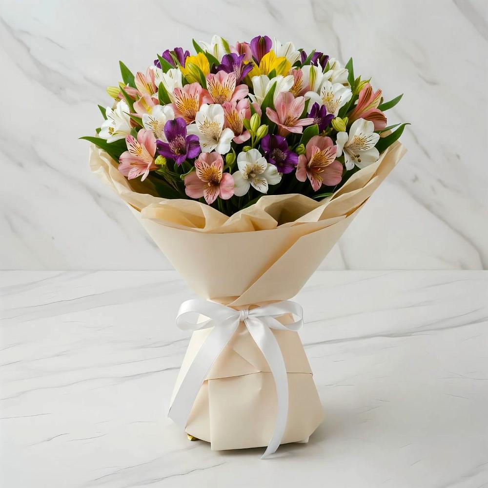 Букет цветов из: Альстромерии в Уйское