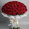 Букет 101 Красная роза Блэк Мэджик в Уйское