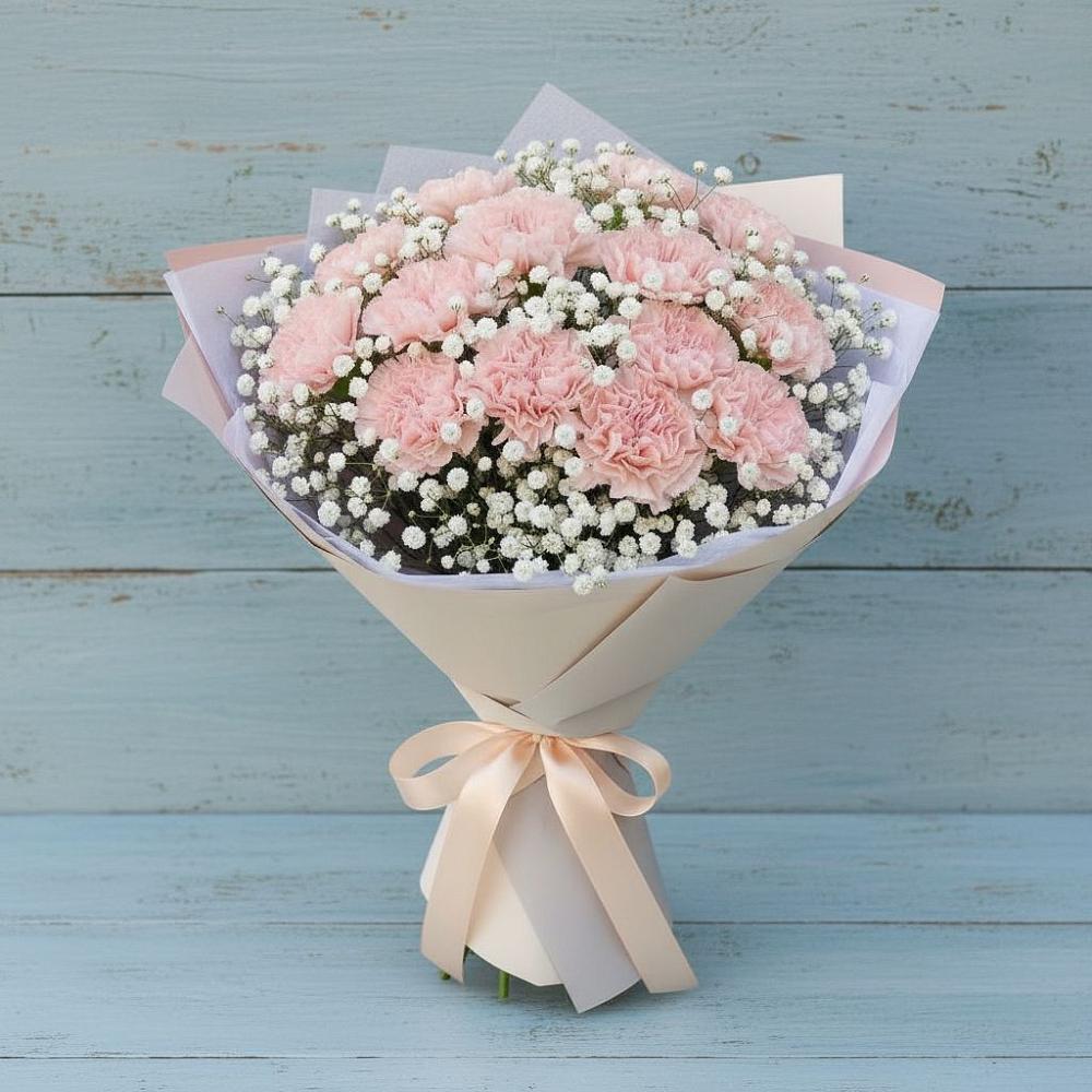 Букет цветов из: Гвоздики в Уйское