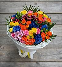 Букет цветов из:  Розы и Хризантемы в Уйское