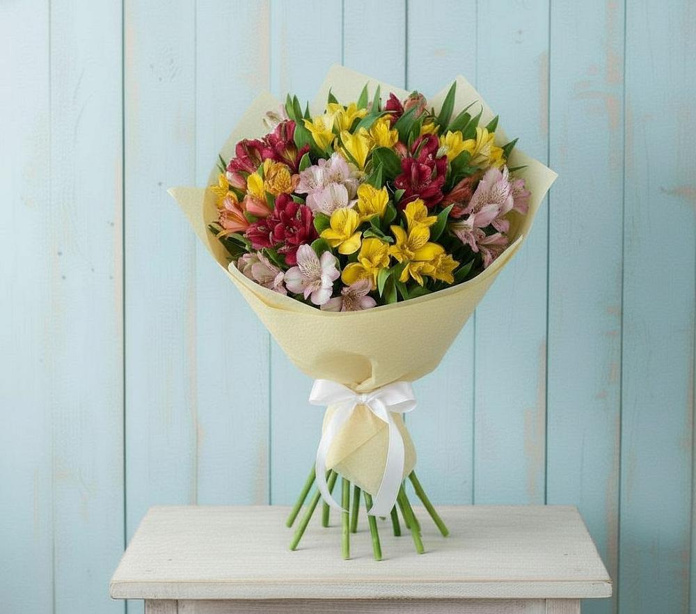 Букет цветов из: Альстромерии в Уйское
