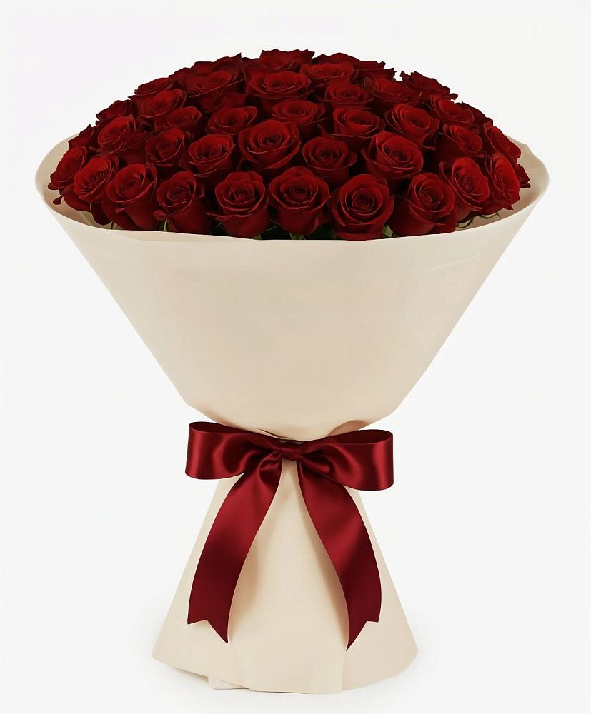 Букет 101 Бордовая роза Блэк Бакарра в Уйское